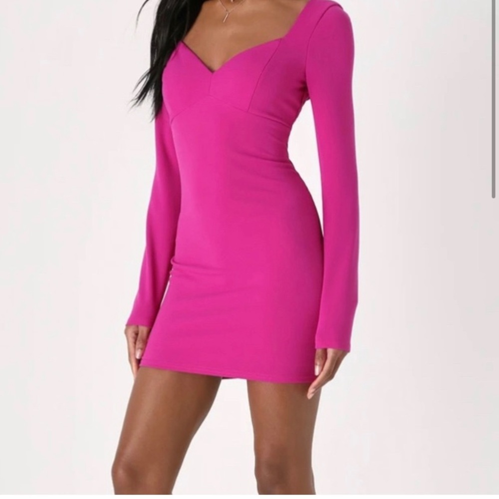 Flirtatious Impulse Bright Magenta Bodycon
Mini Dress (never worn, still has tag